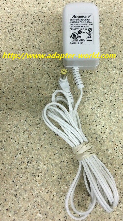 *100% Brand NEW* Angelcare Model PA-0910-DVAA Output DC9V 100mA AC Adapter Power Supply Cord Free shipping!